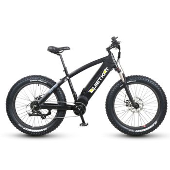 QuietKat FatKat Warrior Electric Fat Tire Bicycle – QKM1000 – Black Best Discount