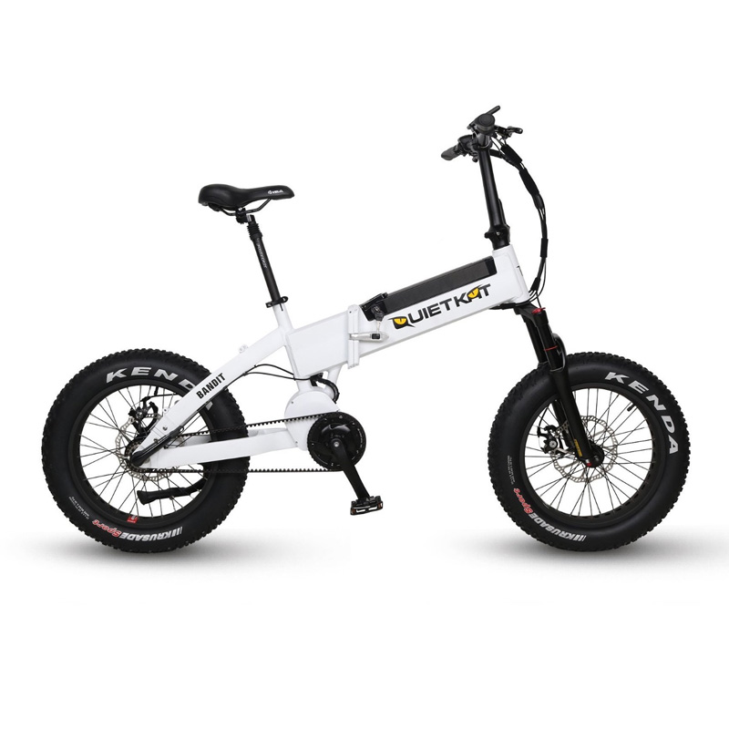 QuietKat FatKat Bandit Folding Electric Fat Tire Bicycle – QKF750 – Black Best Discount