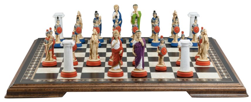 Roman Themed Chess Pieces by Studio Anne Carlton – Hand Painted on Sale Coupon From The Real Masters Of Chess