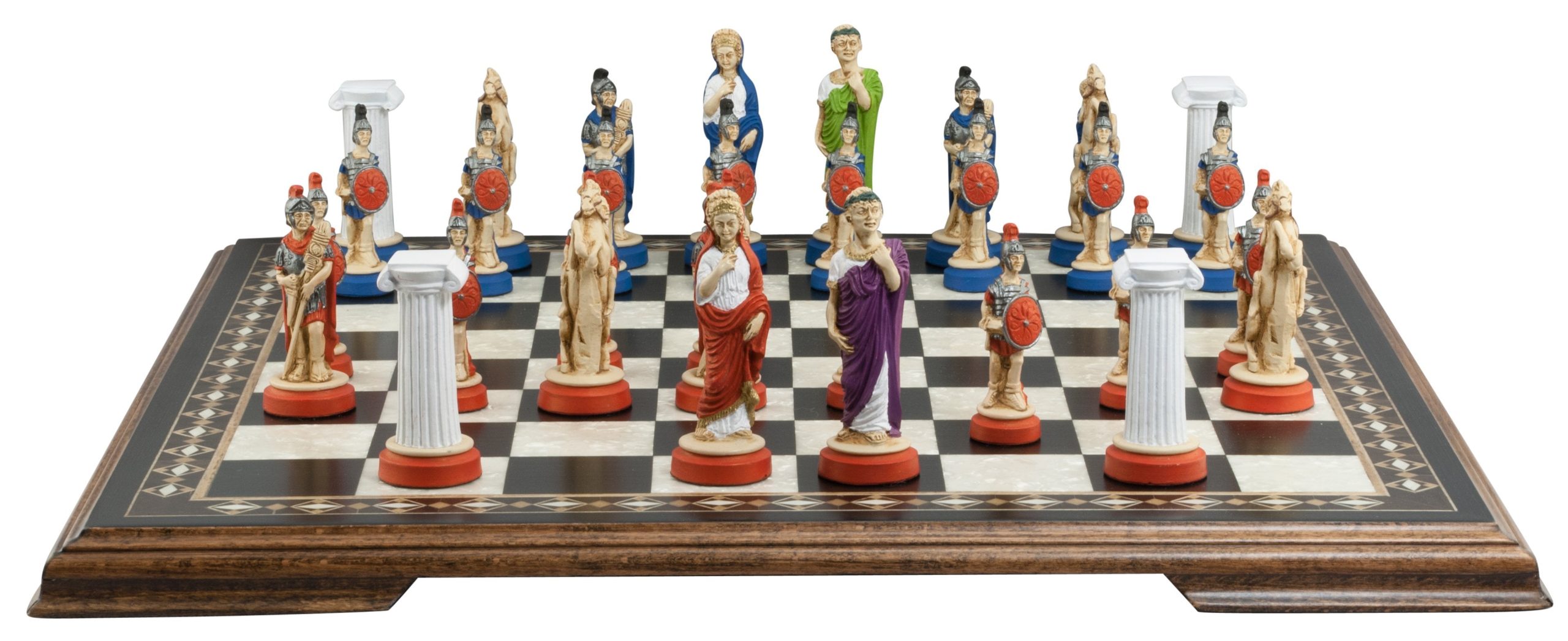 Roman Themed Chess Pieces by Studio Anne Carlton – Hand Painted on Sale Coupon From The Real Masters Of Chess