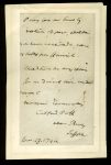 British General Charles Cornwallis Signed 3.75×6 1794 Free Frank Letter BAS Sale Coupon