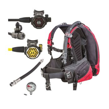 Hollis HD200 BC/BCD 200LX Regulator and 150lx Octo Scuba Diving Package Best Deal