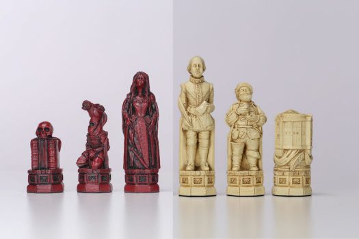 Shakespeare and the Globe Chess Pieces – Antiqued on Sale Coupon From The Real Masters Of Chess
