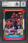 Blazers Clyde Drexler “2x Insc” Signed 1986 Fleer #26 RC Card Auto 10! BAS Slab Sale Coupon