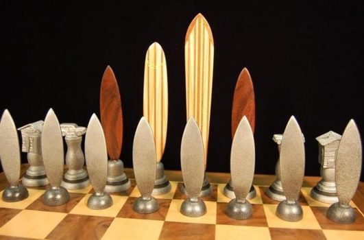 Surfer Themed Chess Pieces and Box on Sale Coupon From The Real Masters Of Chess