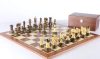 The 4″ Burnt Zagreb Chess Set Combo with Storage on Sale Coupon From The Real Masters Of Chess
