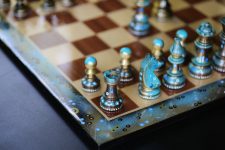 The Stoic – Sydney Gruber Painted Champions Chess Set #4 on Sale Coupon From The Real Masters Of Chess