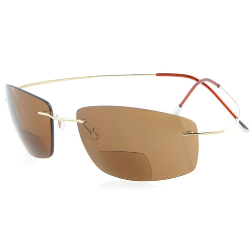 Eyekeeper Titanium Rimless UV400 Polycarbonate Bifocal Sunglasses PCSG1504 Sale Coupon