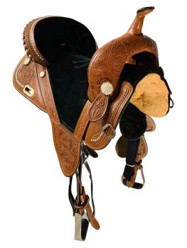 16.5Inch Used Circle Y Fischer Treeless Barrel Saddle 1311 Sale Coupon