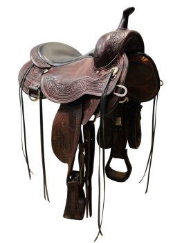 17 Inch Used Circle Y Julie Goodnight Wind River Flex2 Trail Saddle 1750 Sale Coupon