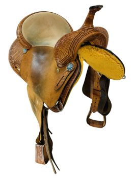 15.5Inch Used Dale Chavez Barrel Saddle Sale Coupon
