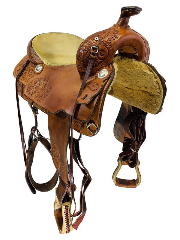 16.5Inch Used Price McLauchlin Maker All Around Arena Saddle Custom Sale Coupon