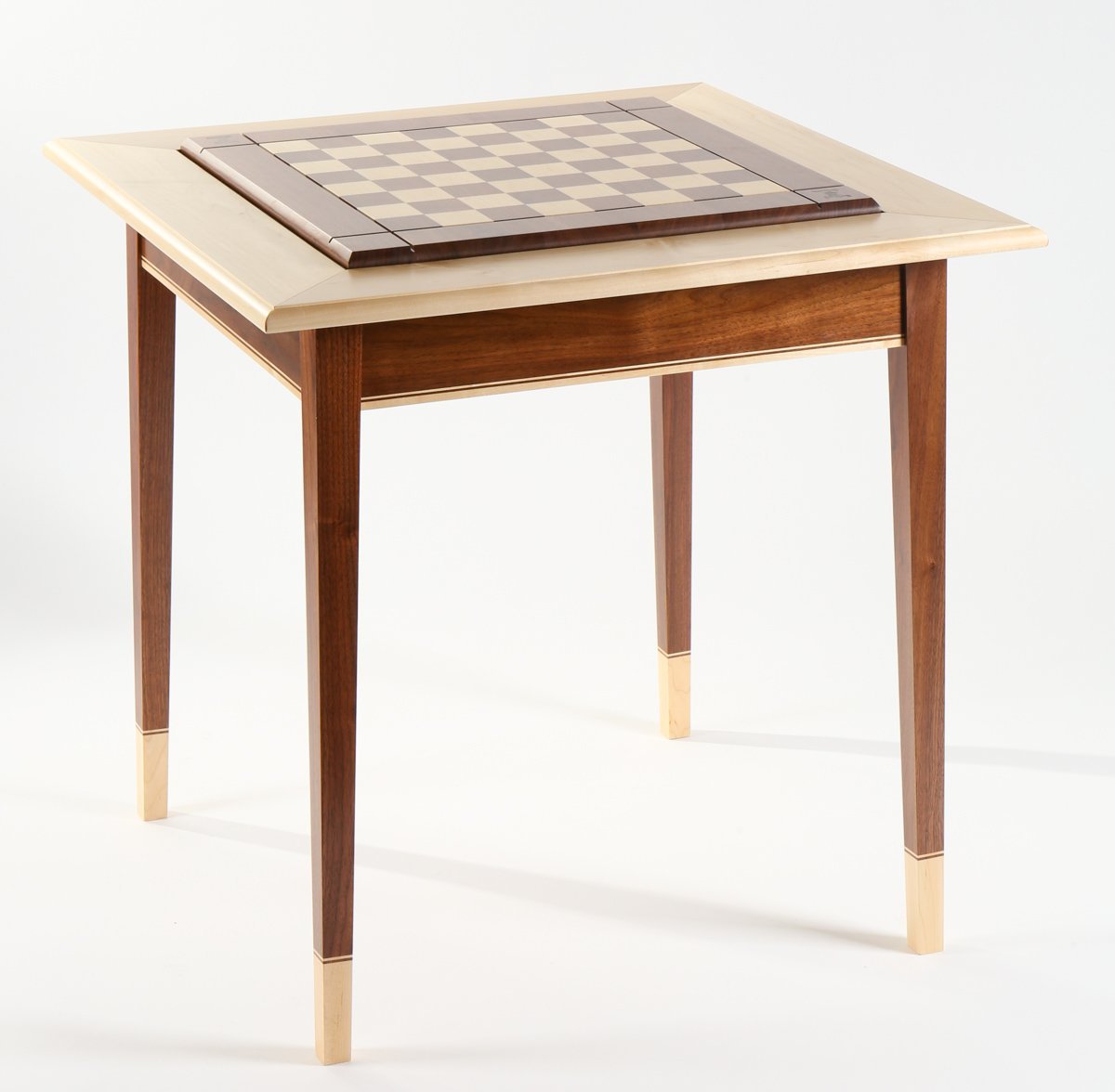 Walnut Maple Premium Hardwood Chess Table – FRAME ONLY (DISCOUNTED FOR IMPERFECTION) on Sale Coupon From The Real Masters Of Chess