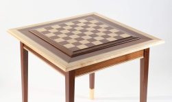 Walnut Maple Premium Hardwood Chess Table (WITHOUT CHESSBOARD SURFACE) on Sale Coupon From The Real Masters Of Chess