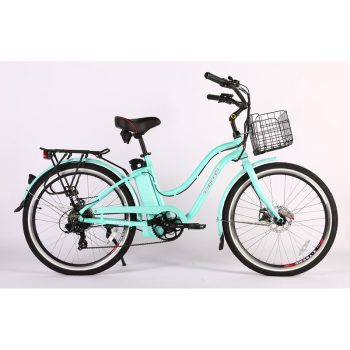 X-Treme E-Bike Malibu Elite Max 36V Step-Thru Electric Bicycle – Teal Best Discount
