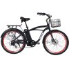 X-Treme E-Bike Newport Elite Electric Beach Cruiser Bicycle – Black Best Discount