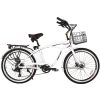 X-Treme E-Bike Newport Elite Electric Beach Cruiser Bicycle – Metallic White Best Discount