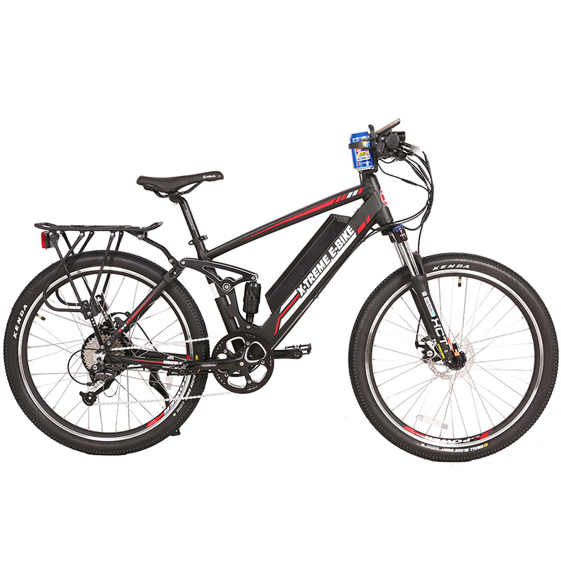 X-Treme E-Bike Rubicon 48V Electric Bicycle – Black/Red/White Best Discount