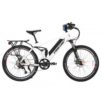 X-Treme E-Bike Rubicon 48V Electric Bicycle – Metallic White Best Discount